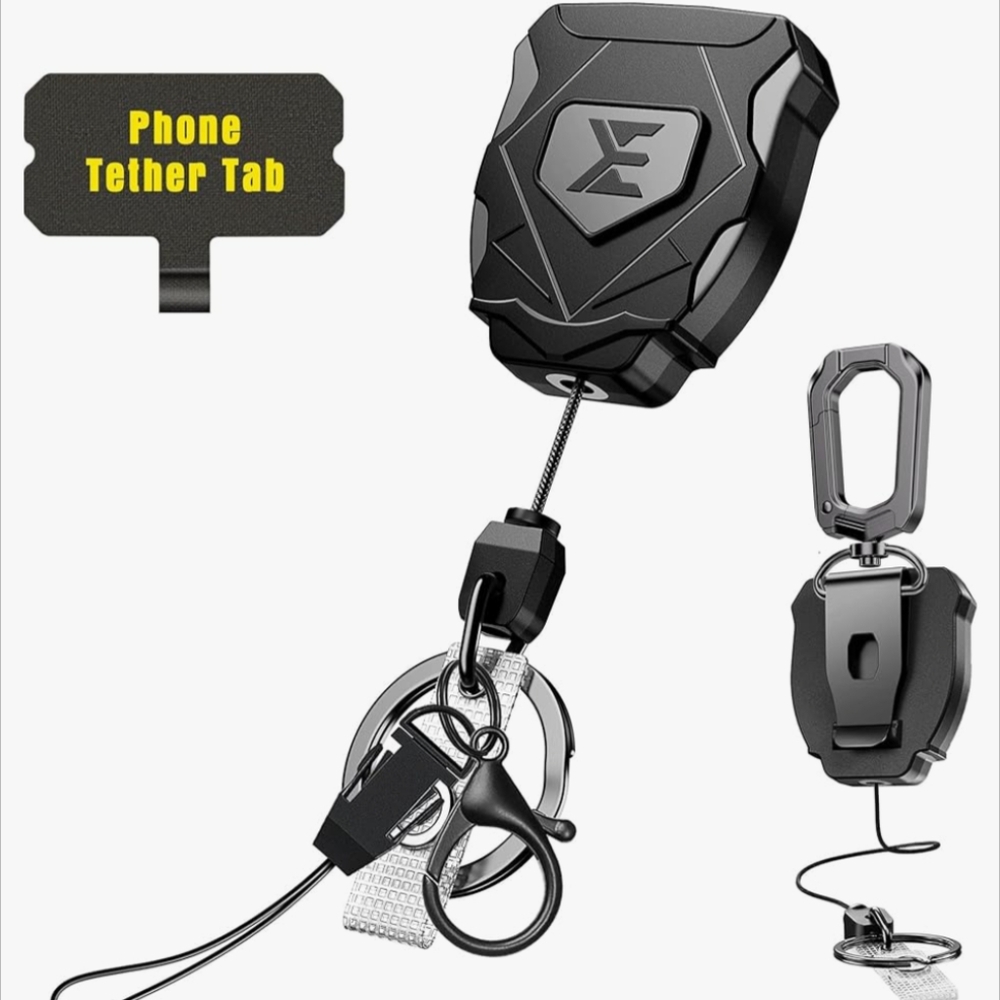 ELV retractable badge reel key holder